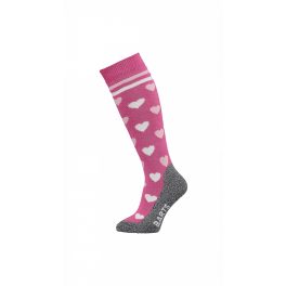 BARTS COMFORT KIDS pink/fehér szívecskés sízokni BARTS COMFORT KIDS pink/fehér szívecskés sízokni