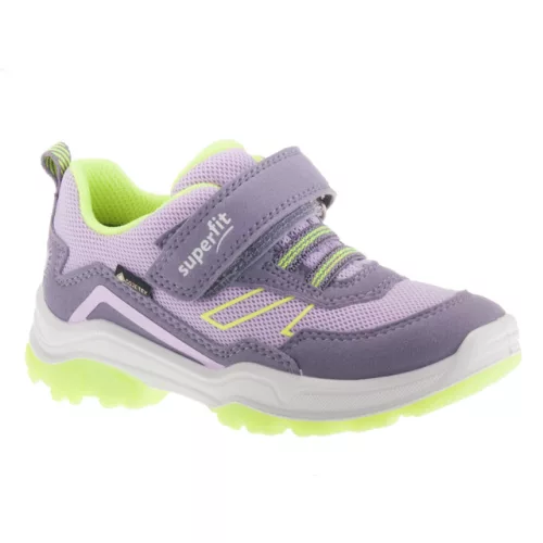 Superfit Jupiter lila-neonzöld tépőzáras-gumifűzős textil gore-tex (vízálló) kislány gyerekcipő