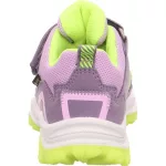 Superfit Jupiter lila-neonzöld tépőzáras-gumifűzős textil gore-tex (vízálló) kislány gyerekcipő