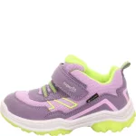 Superfit Jupiter lila-neonzöld tépőzáras-gumifűzős textil gore-tex (vízálló) kislány gyerekcipő