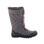 COLUMBIA MINX MID szürke/rózsa fűzős OMNI-HEAT BUNDÁS VÍZÁLLÓ MAGASSZÁRÚ csizma