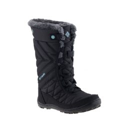 COLUMBIA MINX MID fekete/türkiz fűzős OMNI-HEAT BUNDÁS VÍZÁLLÓ MAGASSZÁRÚ csizma   COLUMBIA MINX MID fekete/türkiz fűzős OMNI-HEAT BUNDÁS VÍZÁLLÓ MAGASSZÁRÚ csizma