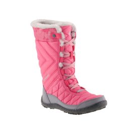 COLUMBIA MINX MID rózsaszín fűzős OMNI-HEAT BUNDÁS VÍZÁLLÓ MAGASSZÁRÚ csizma   COLUMBIA MINX MID rózsaszín fűzős OMNI-HEAT BUNDÁS VÍZÁLLÓ MAGASSZÁRÚ csizma
