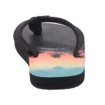 ONEILL IMPRINT fekete/narancs pálmafás ujjközepes strandpapucs