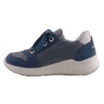 SUPERFIT GTX VÍZÁLLÓ fűzős/cipzáros kék/ezüst csillogós cipő