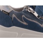 SUPERFIT GTX VÍZÁLLÓ fűzős/cipzáros kék/ezüst csillogós cipő