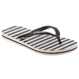 ONEILL MOYA ONE fekete/fehér csíkos ujjközepes strandpapucs   ONEILL MOYA ONE fekete/fehér csíkos ujjközepes strandpapucs