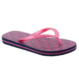 ONEILL MOYA ciklámen lila/fekete mintás ujjközepes strandpapucs   ONEILL MOYA ciklámen lila/fekete mintás ujjközepes strandpapucs