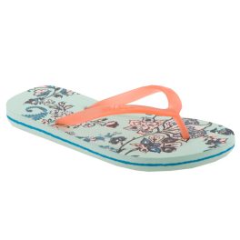 ONEILL MOYA világoszöld/narancs virágos ujjközepes strandpapucs   ONEILL MOYA világoszöld/narancs virágos ujjközepes strandpapucs