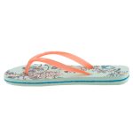 ONEILL MOYA világoszöld/narancs virágos ujjközepes strandpapucs