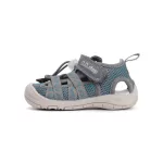 D.D.Step szürke-kék halacskás tépőzáras-összehúzós Quick dry (gyorsan száradó) textil kisfiú gyerekszandál (G065-61161B)