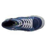 SIESTA-RICHTER sötétkék/zöld SympaTex VÍZÁLLÓ fűzős/cipzáras téli cipő