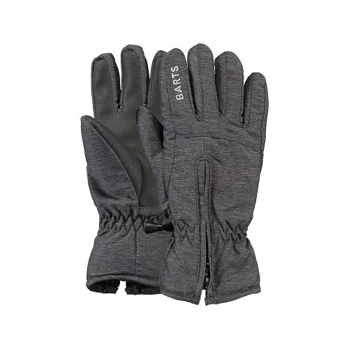 BARTS ZIPPER GLOVES szürke 5 ujjas cipzáros gyerek síkesztyű (2-7)