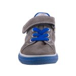 SIESTA-RICHTER szürke/kék tépős/gumis FitMI talpbetétes bőr félcipő