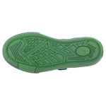 SIESTA-RICHTER tengerkék/zöld tépős/gumis FitMI talpbetétes bőr félcipő