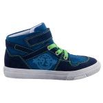 Siesta-Richter sötétkék-zöld fűzős FitMI talpbetétes tépőzáras-gumis magasszárú cipő