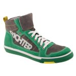 SIESTA-RICHTER cipzáras fűzős zöld/szürke cipő