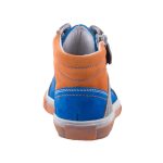 Siesta-Richter kék-szürke-rozsda fűzős-cipzáras FitMI talpbetétes magasszárú fiú cipő