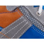 Siesta-Richter kék-szürke-rozsda fűzős-cipzáras FitMI talpbetétes magasszárú fiú cipő