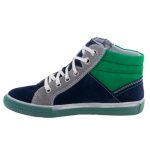 SIESTA-RICHTER kék/szürke/zöld fűzős cipzáras FitMI talpbetétes magasszárú cipő