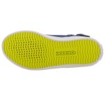 SZÍNHIBÁS GEOX KIWI BOY sötétkék/citrom cipzáras/fűzős lélegző talpú magasszárú cipő