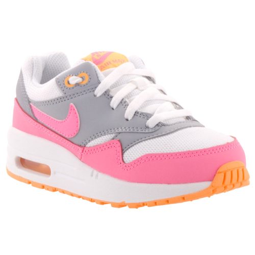 NIKE AIR MAX 1 rózsa/fehér/szürke fűzős sportcipő 28-35