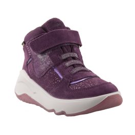 Superfit tépőzáras-gumifűzős lila csillogós GTX (Vízálló) bélelt lány cipő   Superfit tépőzáras-gumifűzős lila csillogós GTX (Vízálló) bélelt lány cipő