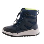 Siesta-Richter magas szárú összehúzós sötétkék-fekete-lime Sympatex(Vízálló) nubuk bundás téli bakancs
