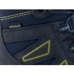 Siesta-Richter magas szárú összehúzós sötétkék-fekete-lime Sympatex(Vízálló) nubuk bundás téli bakancs