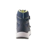 Siesta-Richter magas szárú tépőzáras sötétkék-fekete-lime Sympatex(Vízálló) nubuk bundás téli bakancs