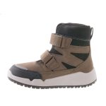 Siesta-Richter magas szárú 2 tépőzáras barnás zöld-fekete Sympatex (Vízálló) bundás téli bakancs 