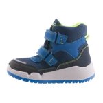 Siesta-Richter 2 tépőzáras neon zöld-kék sympatex (vízálló) bélelt téli fiú bakancs