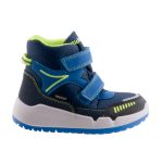 Siesta-Richter 2 tépőzáras neon zöld-kék sympatex (vízálló) bélelt téli fiú bakancs