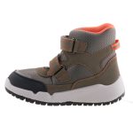 Siesta-Richter magas szárú 2 tépőzáras katonazöld-narancs Sympatex (Vízálló) bundás téli fiú bakancs