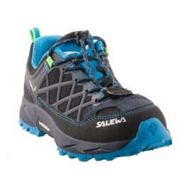 Salewa Jr Wildfire fekete-kék összehúzós terep sportcipő   Salewa Jr Wildfire fekete-kék összehúzós terep sportcipő