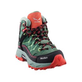 Salewa Jr Alp Trainer Mid mohazöld-narancssárga fűzős GTX (vízálló) bakancs   Salewa Jr Alp Trainer Mid mohazöld-narancssárga fűzős GTX (vízálló) bakancs