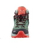 Salewa Jr Alp Trainer Mid mohazöld-narancssárga fűzős GTX (vízálló) bakancs