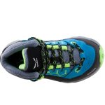 Salewa Jr Alp Trainer Mid kék-neonzöld fűzős GTX (vízálló) bakancs