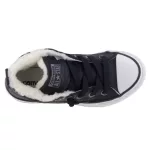 CONVERSE Chuck Taylor fekete BUNDÁS bőr MAGASSZÁRÚ fűzős cipő