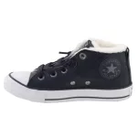 CONVERSE Chuck Taylor fekete BUNDÁS bőr MAGASSZÁRÚ fűzős cipő