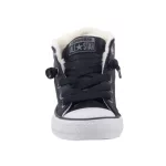 CONVERSE Chuck Taylor fekete BUNDÁS bőr MAGASSZÁRÚ fűzős cipő