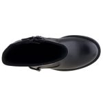 GEOX SOFIA fekete matt CSATOS AMPHIBIOX VÍZÁLLÓ cipzáras lélegző csizma