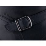 GEOX CRISSY BLACK fekete VÍZÁLLÓ 2 csatos cipzáras bőr lélegző talpú csizma