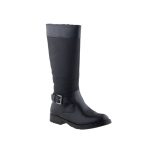 GEOX SOFIA fekete matt gyöngyvászon/bőr AMPHIBIOX VÍZÁLLÓ cipzáras lélegző csizma