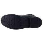 GEOX SOFIA fekete matt gyöngyvászon/bőr AMPHIBIOX VÍZÁLLÓ cipzáras lélegző csizma