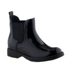 GEOX SOFIA fekete lakk gumis lélegző talpú bokacsizma