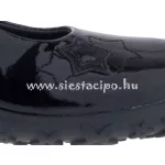 Fekete CSILLAGOS tépős lakk átmeneti Siesta topánka