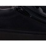 SUPERFIT fűzős/cipzáros fekete nappa bőr félcipő