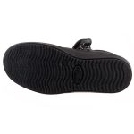 SUPERFIT tépős lakk/matt fekete bőr balerina cipő