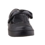 SUPERFIT tépős lakk/matt fekete bőr balerina cipő